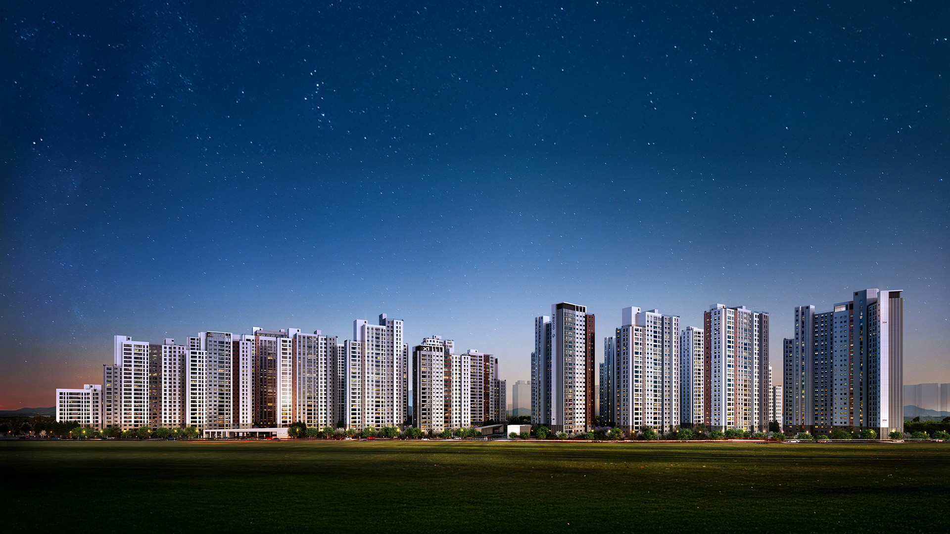 청주 센텀 푸르지오 자이 조감도